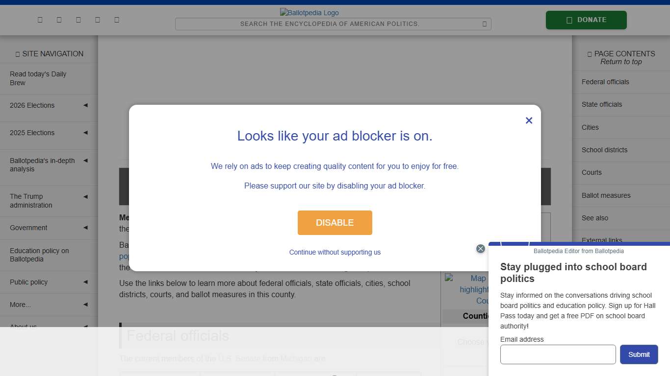 Mecosta County, Michigan - Ballotpedia